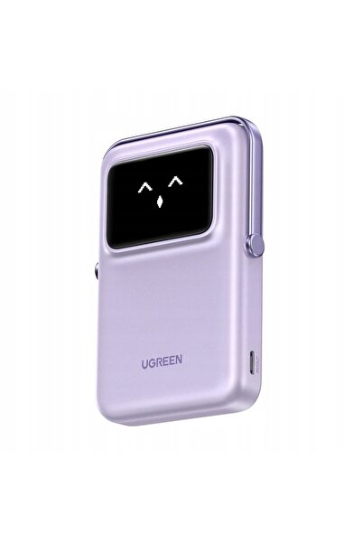 Ugreen Power Bank Magnetic UNO PB572 10000mAh + Qi Cu cablu USB-C 60W