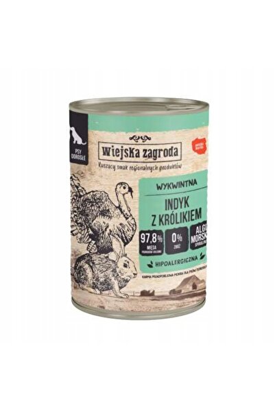 Wiejska Zagroda Hrană pentru câini Curcan cu iepure 6 x 400 g