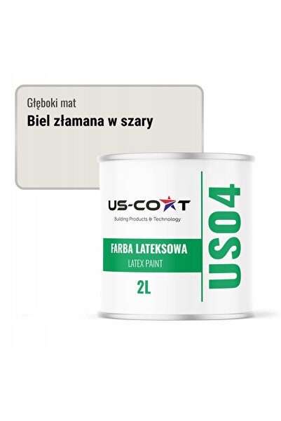 NO BRAND Vopsea latex de perete alb gri spart H1276 2L mat intens pentru pereți