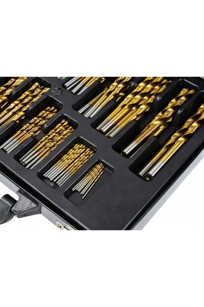Falon Tech Burghie pentru metal Set de burghie din titan Burghiu HSS din tita...