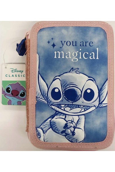 NO BRAND Penar școlar pentru copii, organizator Lilo și Stitch, extensibil, h...