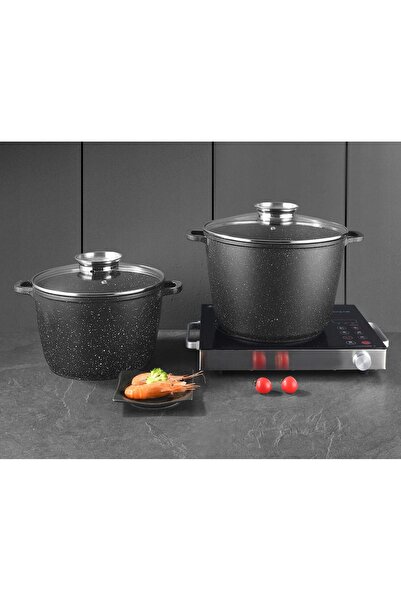 NO BRAND Set de 3 oale cu înveliș de marmură 14L + 10L + 6.2L înalte ZILNER Z...