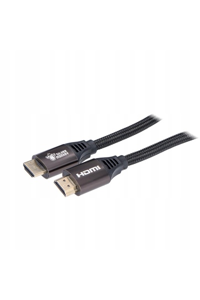 NO BRAND Cablu HDMI 2.1 Silver Monkey cu împletitură 2m