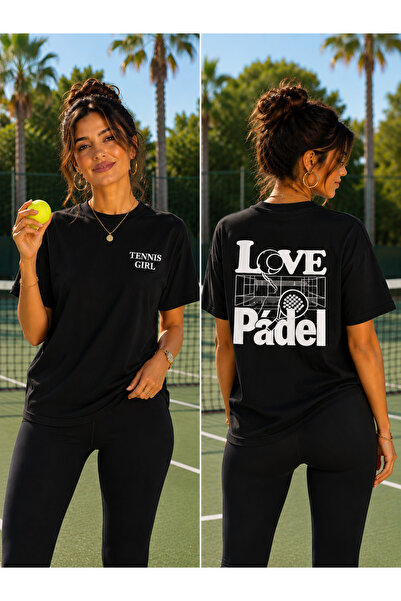 VODEXA Μπλουζάκι Unisex Oversize με στάμπα τένις, 100% βαμβάκι, με θέμα το τέ...