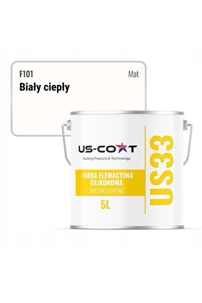 NO BRAND VOPSEA SILICONICĂ PENTRU FAȚADE, 5 L, ALB CALD, F101, PENTRU FAȚADE, UV