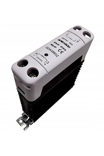 NO BRAND Releu SSR GDA4860Z (60A; 4-32VDC) DC-AC; pe șină DIN; cu radiator
