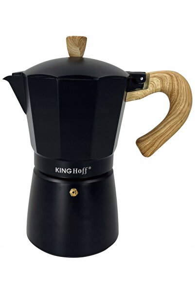 Kinghoff Espressor din oțel, cu inducție și gaz, 6 căni, 300 ml