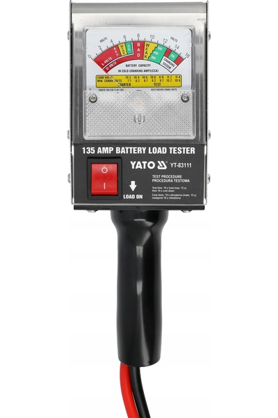 yato Tester digital de baterii 6/12V, voltmetru 30-135Ah