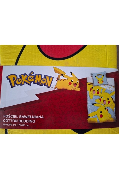 NO BRAND Set de lenjerie de pat din bumbac POKEMON 160x200