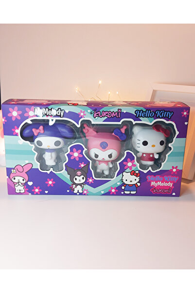 Shop Kumomi My Melody Kuromi Hello Kitty Üçlü Figür Seti