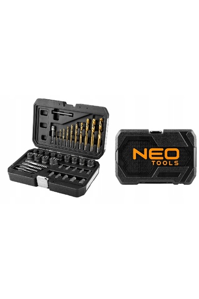 NEO Tools SET PENTRU ȘURUBURI DETERIORATE CU BURGHIUȘE ȘI EXTRACTOARE 40 PIES...