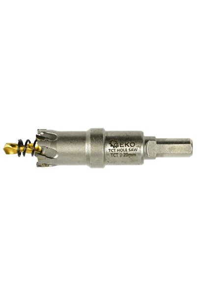 GEKO Set de 6 carote pentru metal, TCT, 16-53mm, cu vârf de carbură, în cutie.
