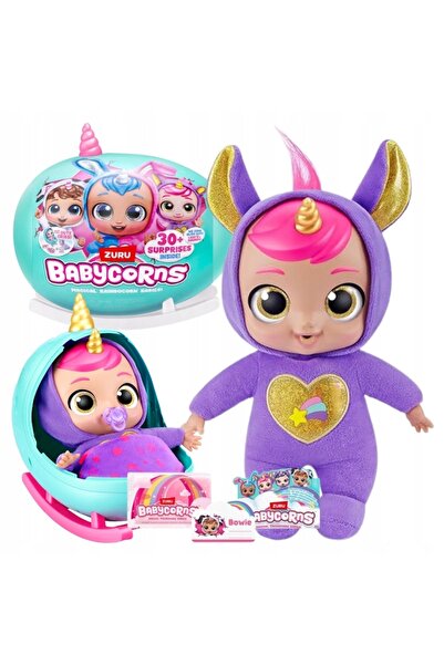 Zuru BABYCORNS RAINBOW CORNS PĂPUȘĂ MARE DE PLUȘ LEUGĂRĂȚI SURPRISE