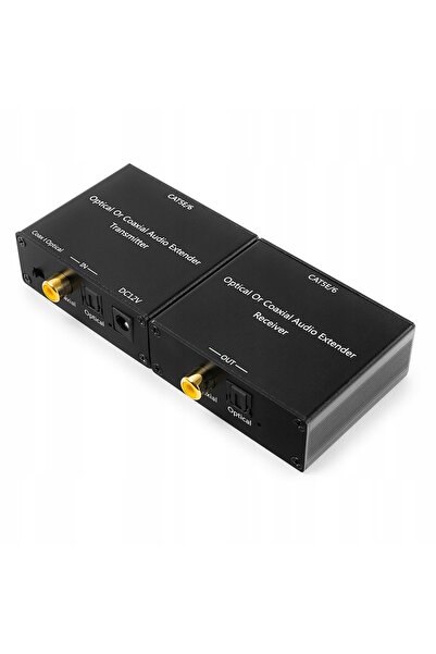 Spacetronik Extensor Transmițător de Semnal Audio Coaxial Toslink la LAN 150m