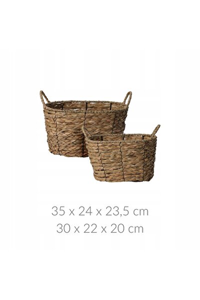 Home Styling Collection COȘ DE DEPOZITARE coș din iarbă de mare set de coșuri...