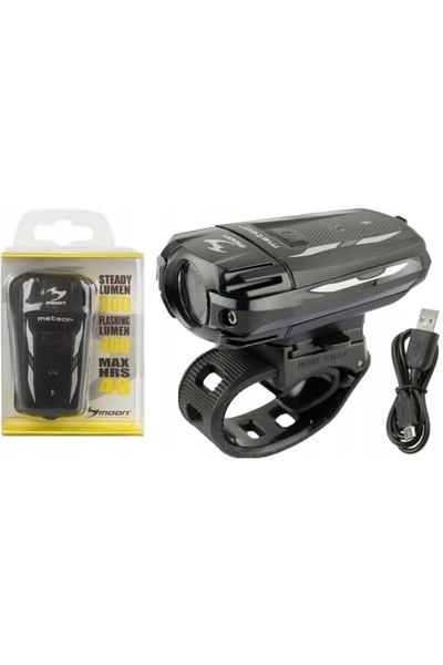 NO BRAND MOON METEOR C3 Far de bicicletă față USB 400 LM