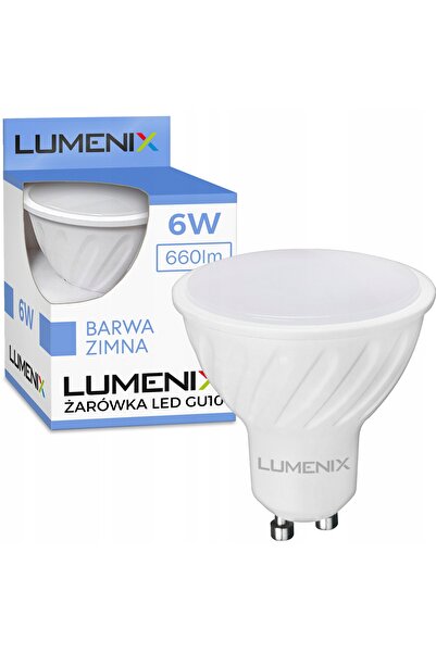 NO BRAND Kit 6x Corp de iluminat cu oglindă pătrată din sticlă + Bec LED GU10...