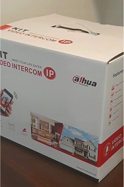 DAHUA Kit interfon video KTP02 Aplicație mobilă DMSS Cititor PoE