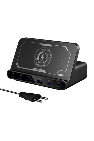 NO BRAND BLITZWOLF ÎNCĂRCĂTOR DE REȚEA BW-S27 160 W PENTRU TELEFOANE, 2 X USB...