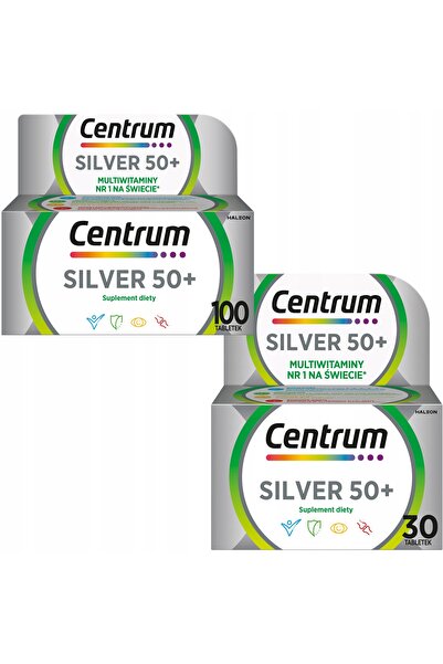 NO BRAND CENTRUM VITAMINE ȘI MINERALI SILVER 100 comprimate + SILVER 30 compr...