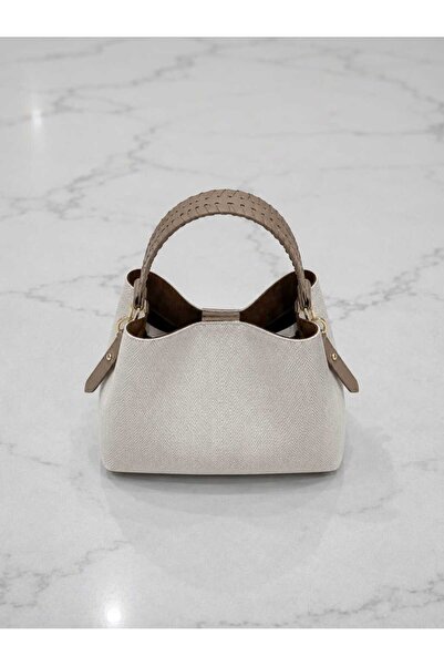 ÖZÜM ÇANTA Women's Stylish Knitted Handle Hand Shoulder Crossbody Bag