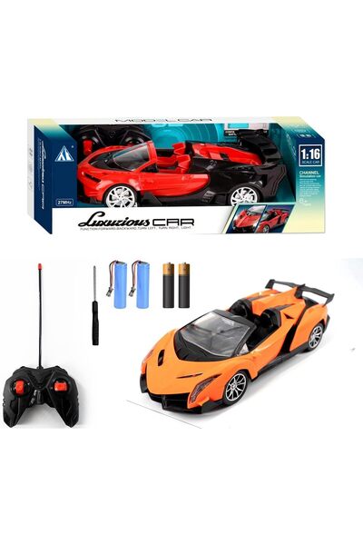 PlayFun Masina R/C, Electric Sport Roadster Orange Sports Racing - Jucarie pe...