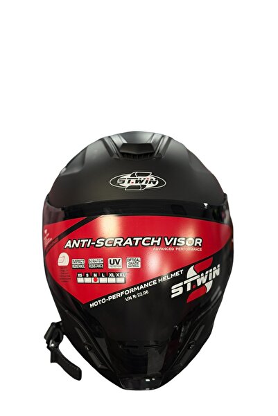 ST.WIN ST WİN MAT SİYAH FULL FACE KASK