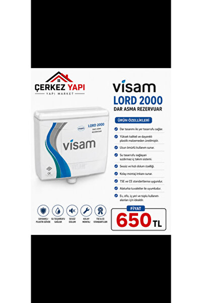 Genel Markalar Visam Lord 2000 Dar Asma Rezervuar