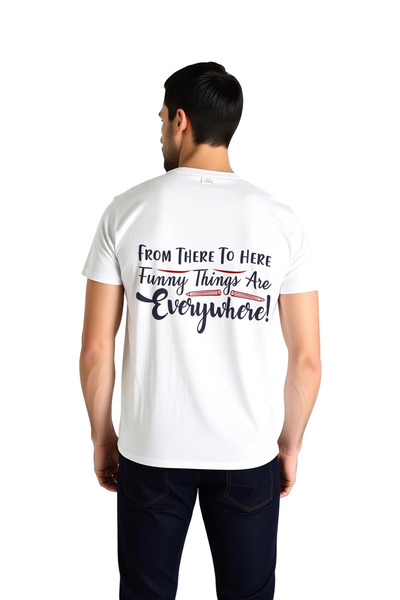 PayBuy Men's Printed T-Shirt Funny Lettering Patterned Retro Style Daily Wear...