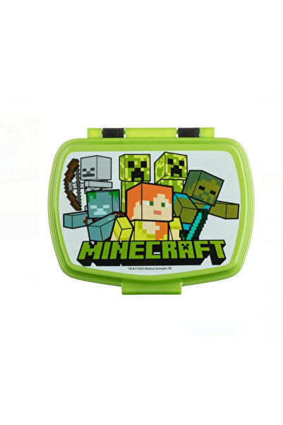 Generic Brand Caserola din Plastic Negru Verde Lime Minecraft pentru Copii - ...
