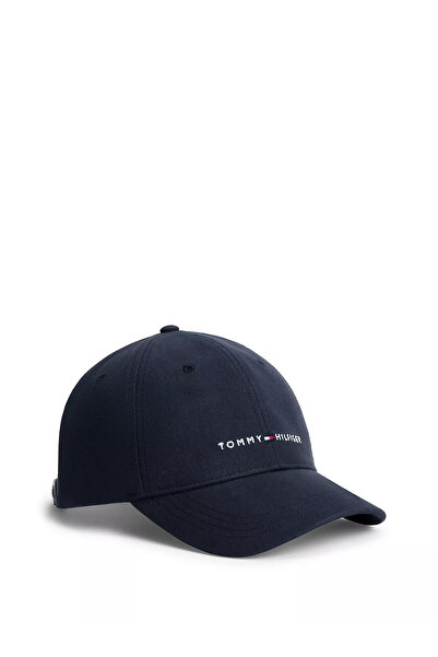 Tommy Hilfiger Erkek Logo İmzalı Nefes Alabilir Pamuklu Lacivert Şapka