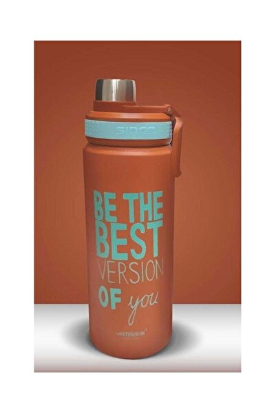 Generic Typography Design Stainless Steel Sport Thermos – 640ml | Double Wall...
