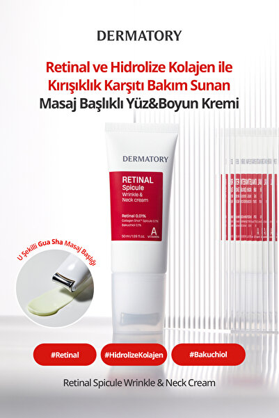 DERMATORY Anti-Wrinkle, Face & Neck Cream with Massage Head Retinal Spicule W...