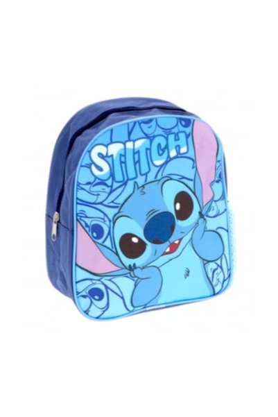 OEM Rucsac copii, 26x22x10 cm, bretele intarite si ajustabile, albastru, Stitch