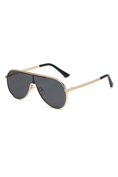 Choice4 Gold New Fashion Trend Metal Eyeglass Frames, One-piece Sunglasses, U...