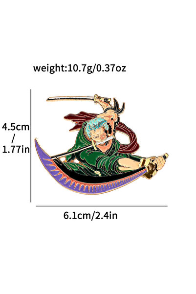 Choice Bandai Anime Brooches Cool One Piece Enamel Pins | Durable Metal Brooc...