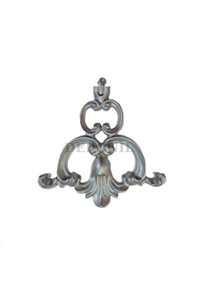 Dekonil Gümüş Dekoratif Duvar Çıta Motifi 15*16cm - 2'li