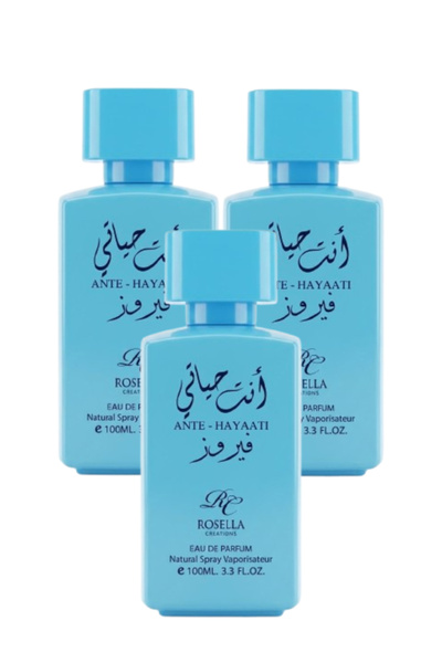 ROSELLA 3 Pieces Ante Hayaati Blue Perfume 100ML