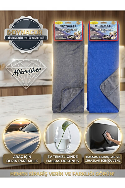 DYNACOR PARLAK BEZ 50*70 CM MAVİ-GRİ YER CAM SİLME TÜM YÜZEYLERDE KULLANIMA U...
