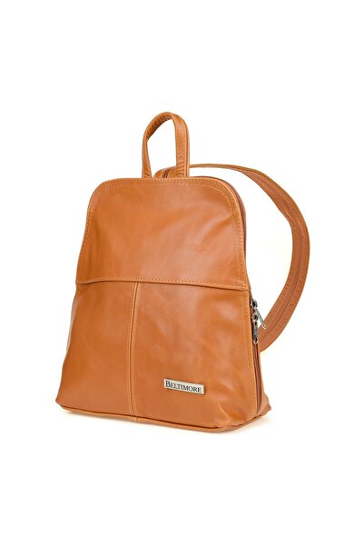 Beltimore Rucsac din piele de cămilă, geantă elegantă și practică, 021