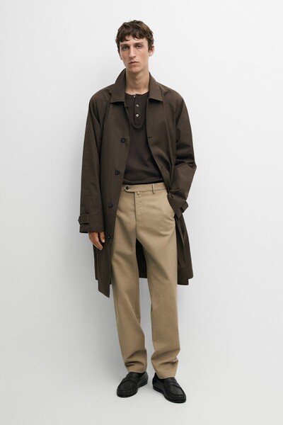 Massimo Dutti %100 pamuklu slim fit pantolon