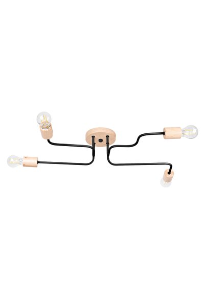 SOLLUX Candelabru negru TIMBO 4