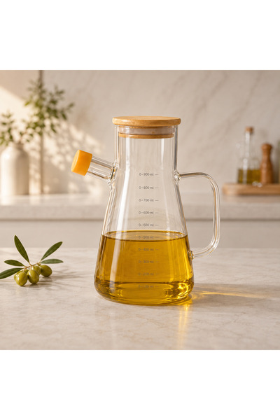 Abalone 900 مل زجاجة زيت من زجاج البوروسيليكات