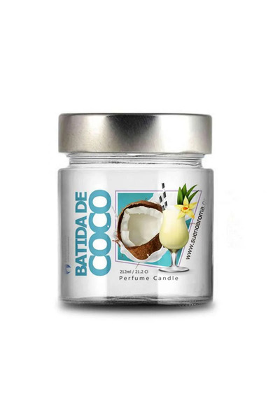 Sueño Aroma Sueno Aroma Αρωματικό Κερί Μπατίδα Καρύδας με Βανίλια & Καρύδα 212ml