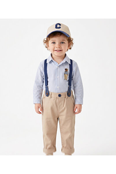 my petit panda Hat, Suspender Belt, Teddy Bear Printed Shirt, Lycra Gabardine...