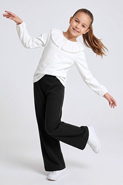 DMB BOYS & GIRLS Girls' Cotton Wide-Leg Pants
