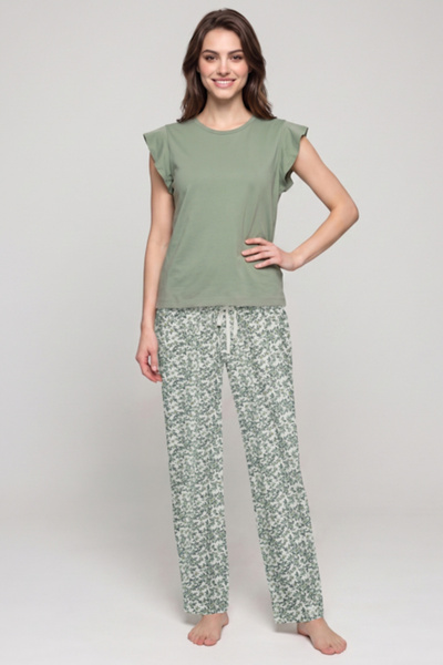 R&B Printed Short Sleeves Pyjama Set