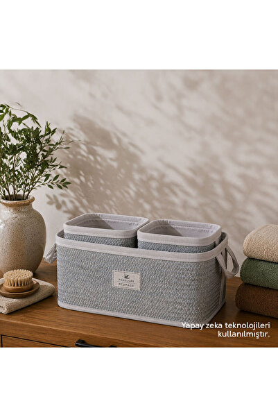 Penelope Baskia Triple Organizer Set - Gray