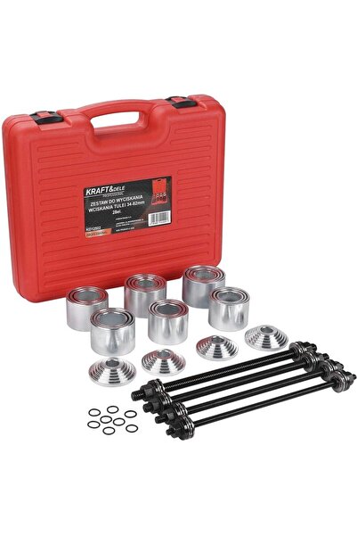 Kraft Set pentru presare mansoane, bucșelor si rulmenților 34-82 mm, 28 piese,