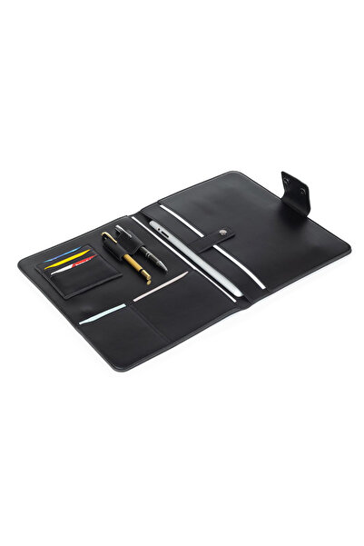 deridense 11 Inch Vegan Leather Organizer Tablet iPad Case